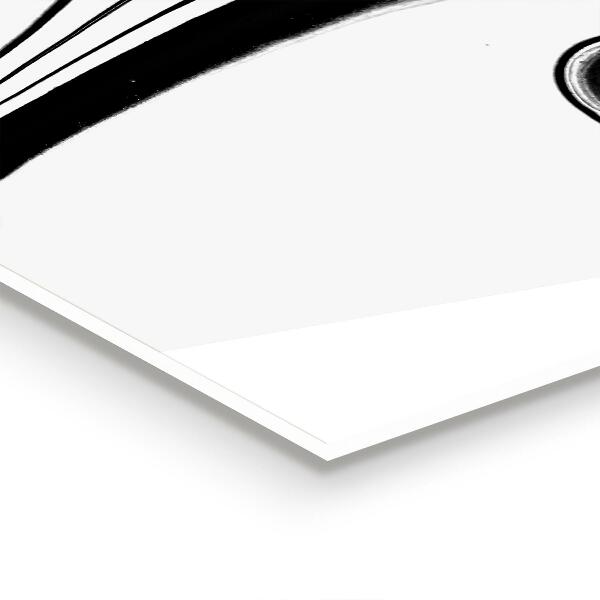 Sklenený obklad do kuchyne Biely mramor čierne čiary