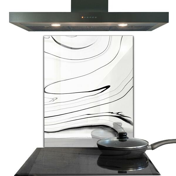 Sklenený obklad do kuchyne Štruktúra bieleho mramoru