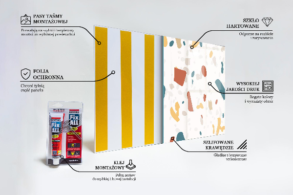 Nástenný panel  Terazzový kameň