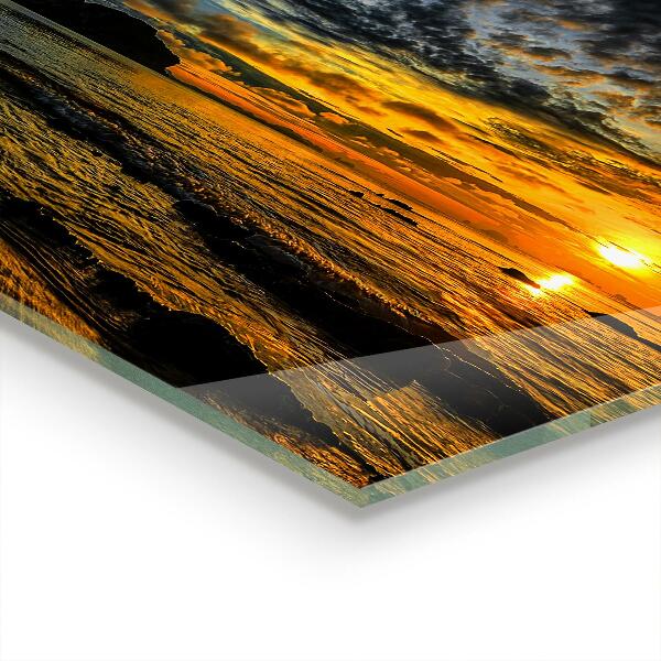Nástenný panel  Západ slnka pri mori