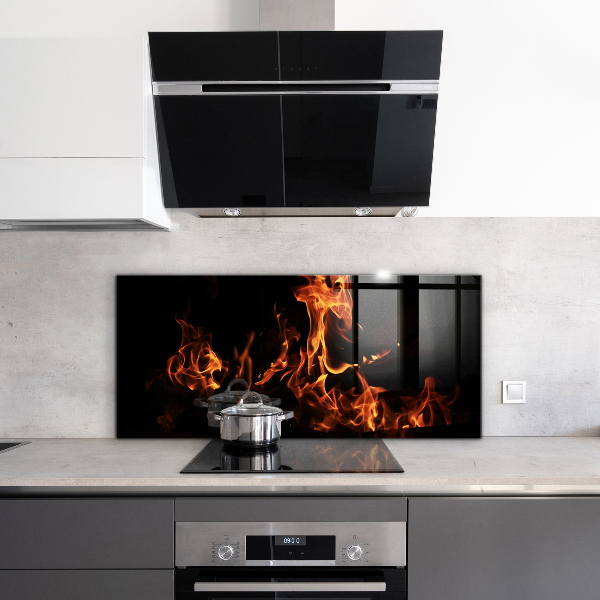 Nástenný panel  Horúce plamene táborového ohňa