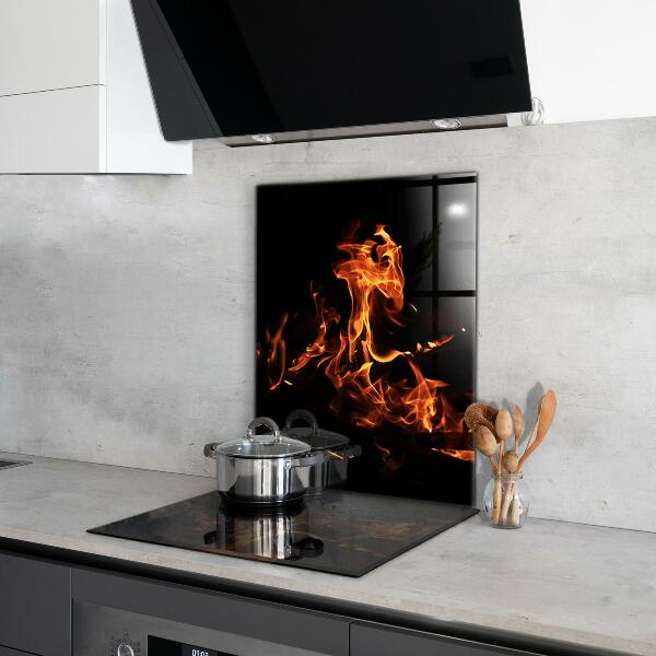 Nástenný panel  Horúce plamene táborového ohňa