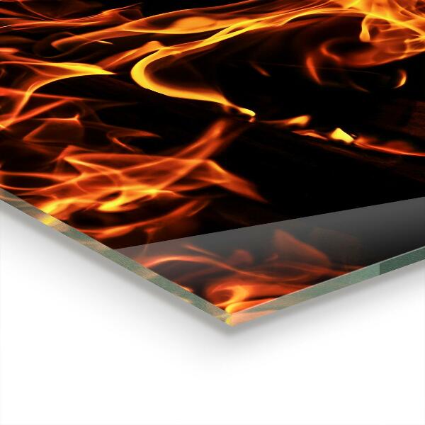 Nástenný panel  Horúce plamene táborového ohňa