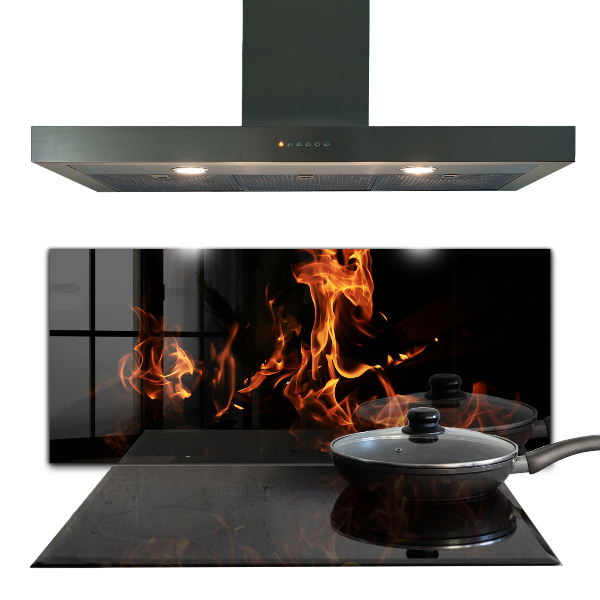 Nástenný panel  Horúce plamene táborového ohňa