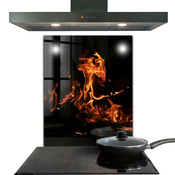 Nástenný panel  Horúce plamene táborového ohňa