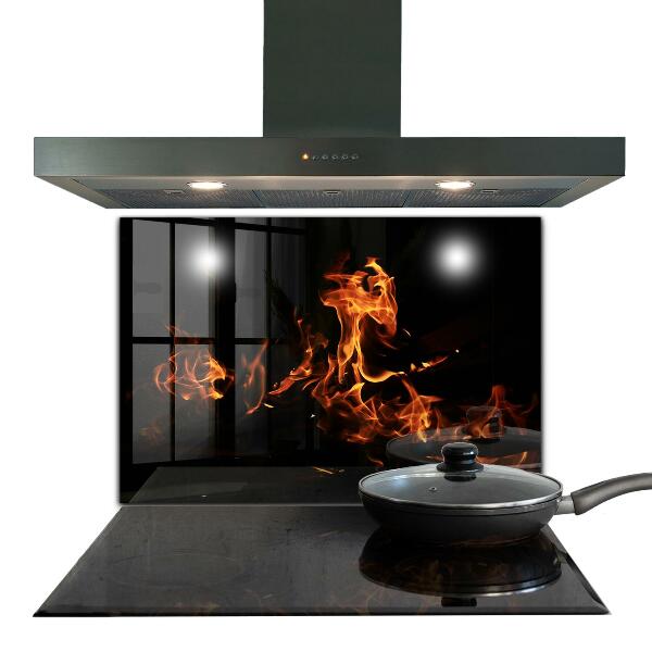 Nástenný panel  Horúce plamene táborového ohňa