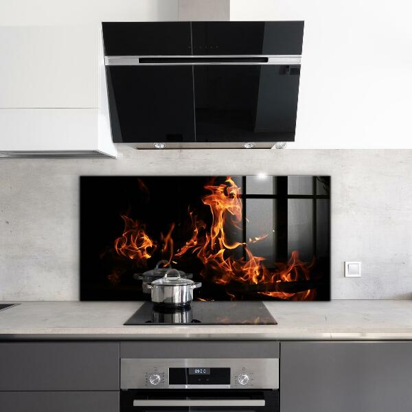 Nástenný panel  Horúce plamene táborového ohňa