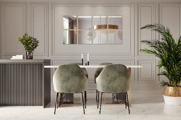 Zrkadlové kachličky 6 ks 20x20 cm