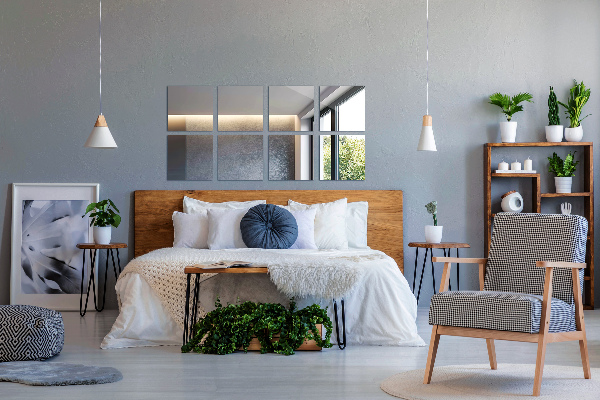 Zrkadlové dlaždice 6 ks 30x30 cm