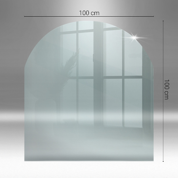 Podložka pod kachle poloválcová 100x100 cm