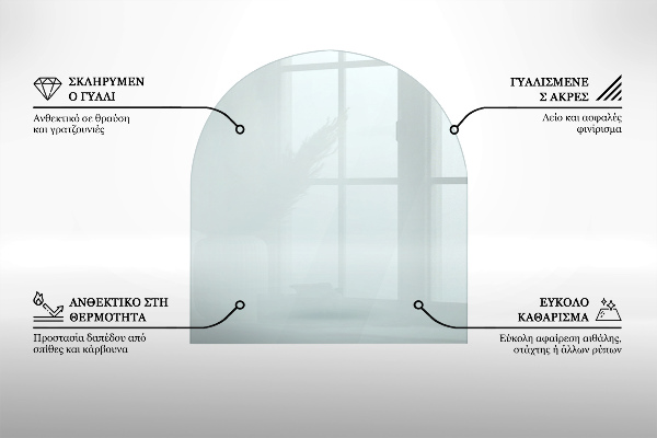 Podložka pod kachle poloválcová 100x100 cm