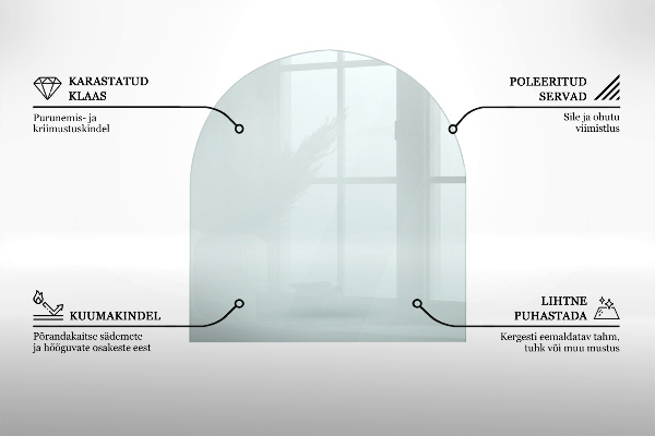 Podložka pod krbové kachle poloválcová 80x70 cm