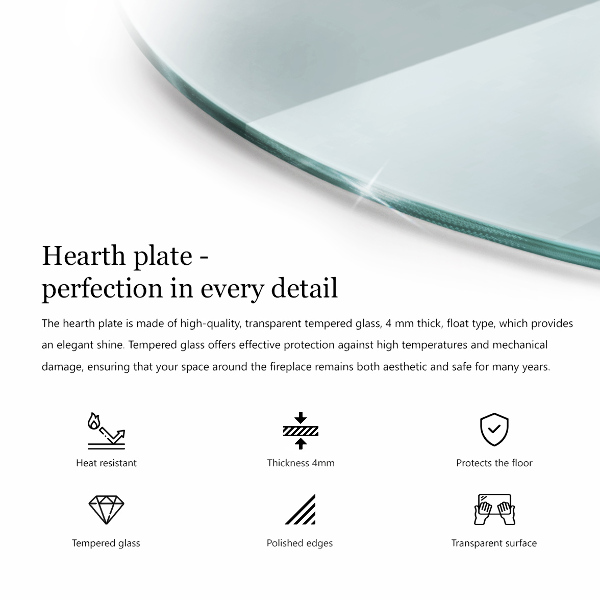 Podložka pod kachle kruhová fi60 cm