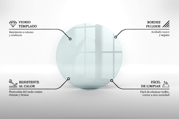 Sklo pod krb kruhový fi70 cm