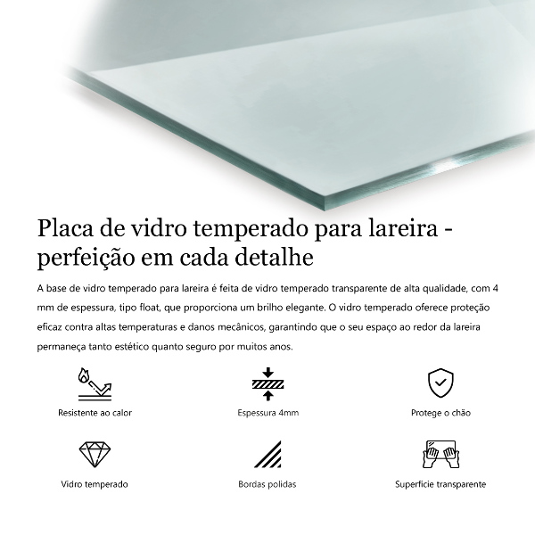 Podložka pod krbové kachle obdĺžniková 125x50 cm