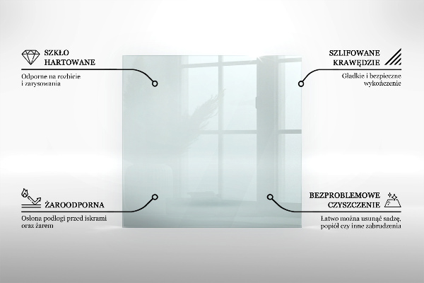 Podložka pod kachle obdĺžnikový 60x40 cm