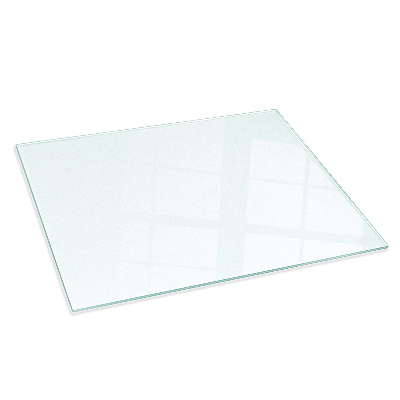 Obdĺžnikové polopriehľadné sklo pod krb 120x80 cm