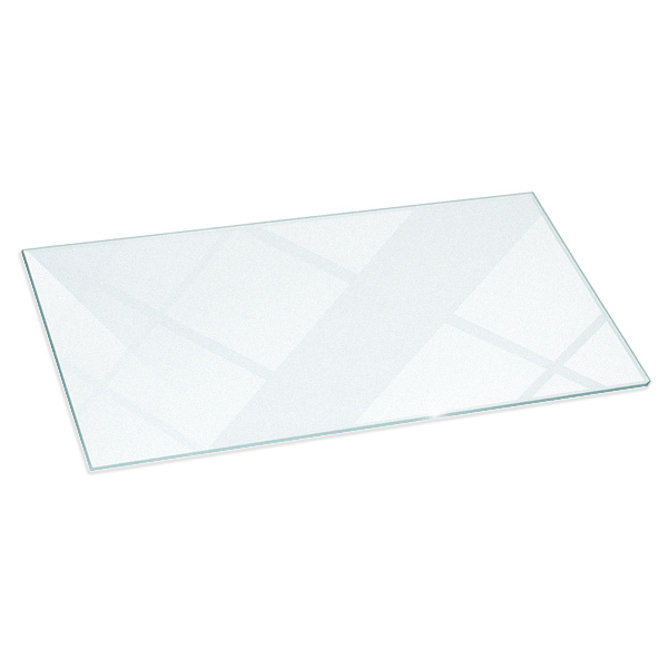 Obdĺžnikové polopriehľadné sklo pod krb 140x70 cm