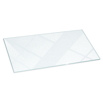 Obdĺžnikové polopriehľadné sklo pod krb 140x70 cm