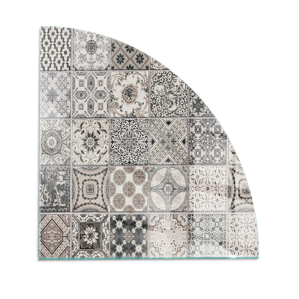 Podložka pod krbové kachle Dekoratívne vzory dlaždíc