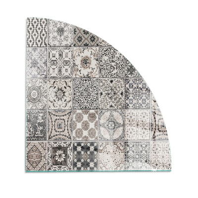 Podložka pod krbové kachle Dekoratívne vzory dlaždíc