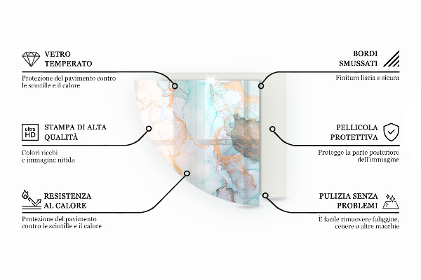 Podložka pod krbové kachle Svetlá textúra dreva