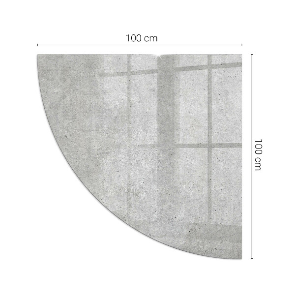 Sklenená podložka pod krbové kachle Textúra surového betónu