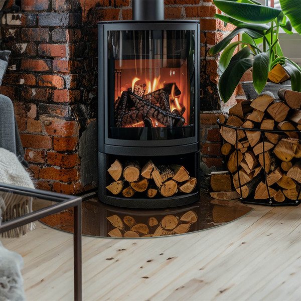 Podložka pod krbové kachle Farba Hnedá