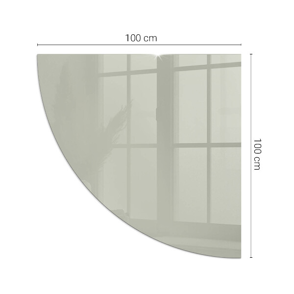 Sklenená podložka pod krb Farba Sivozelená