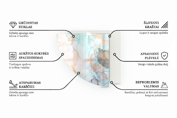 Sklenená podložka pod krbové kachle Farba Svetlohnedá