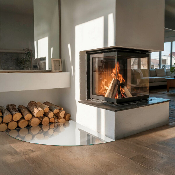 Podložka pod krbové kachle Farba sivá