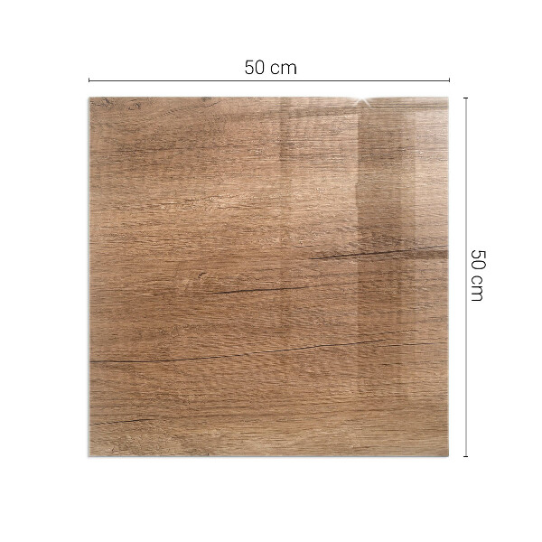 Štvorcová podložka pod krb Vzor prírodného dreva