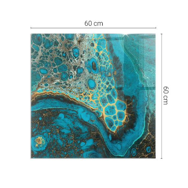 Štvorcová podložka pod krb Abstraktný organický vzor