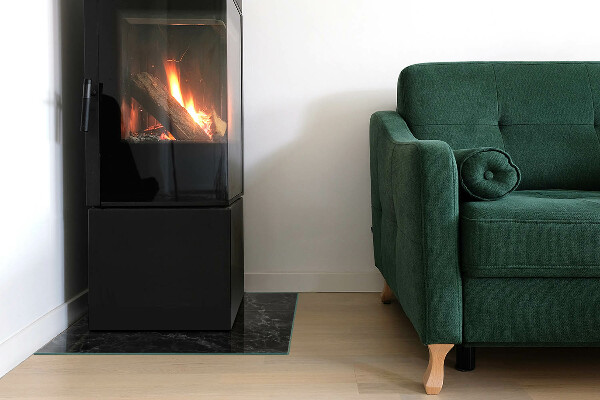 Štvorcová podložka pod krb Elegantný mramorový vzor