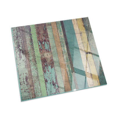 Štvorcová sklenená podložka pod krb Dosky v rôznych odtieňoch