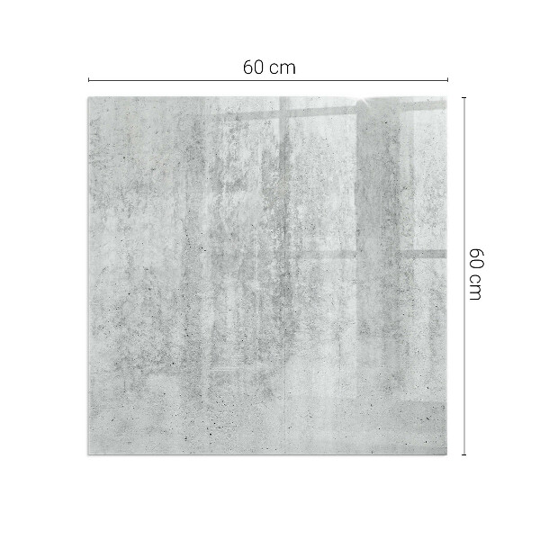 Štvorcová podložka pod krb Textúra surového betónu