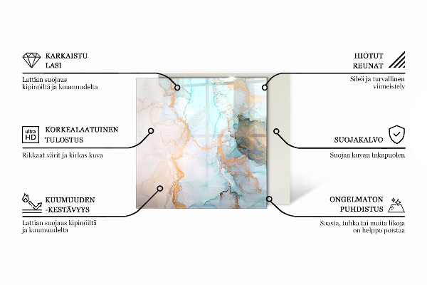 Štvorcová sklenená podložka pod krb Hrdzavá textúra na pozadí