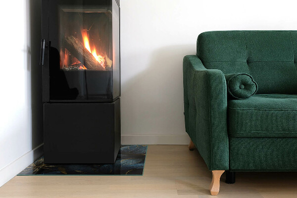 Štvorcová podložka pod kachle Elegantná textúra listov