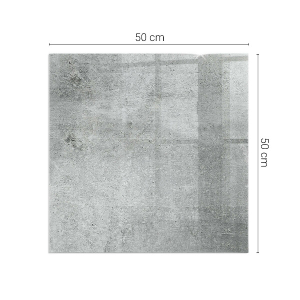 Štvorcová podložka pod kachle Textúra surového betónu
