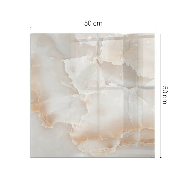 Štvorcová podložka pod krb Vzor z prírodného kameňa