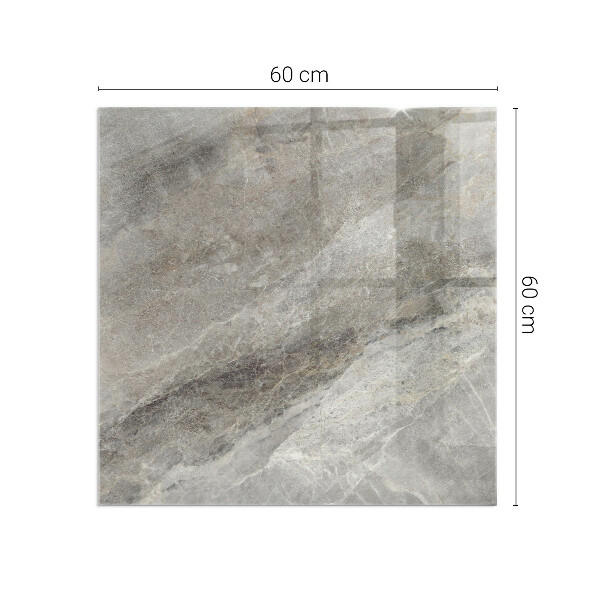 Štvorcová sklenená podložka pod krb Vzor z prírodného kameňa