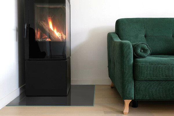 Štvorcová podložka pod krb Farba: Šedohnedá