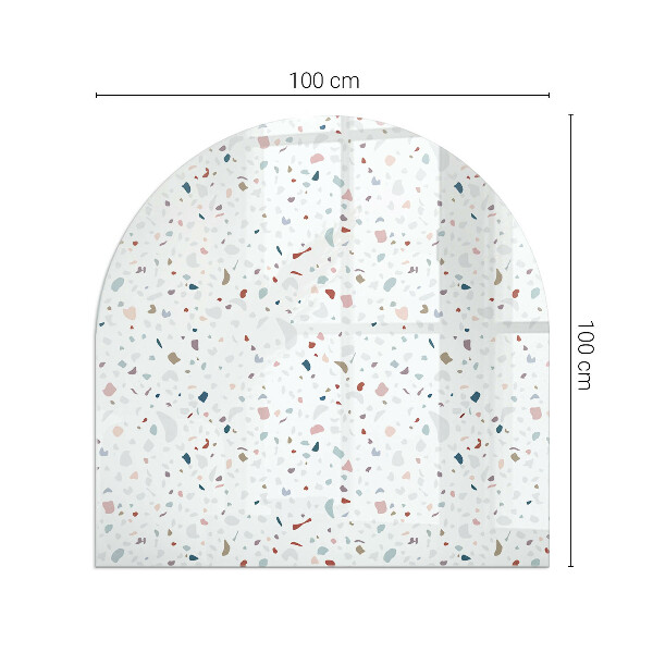 Podložka pod kachle Vzor s malými tvarmi