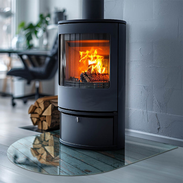 Podložka pod kachle Dosky v rustikálnom štýle