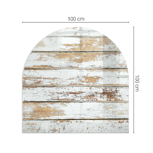 Sklo pod krb Poškodená drevená doska