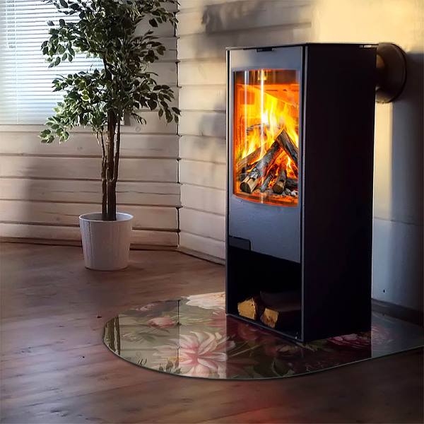 Sklo pod krb Kytica kvetov v detaile