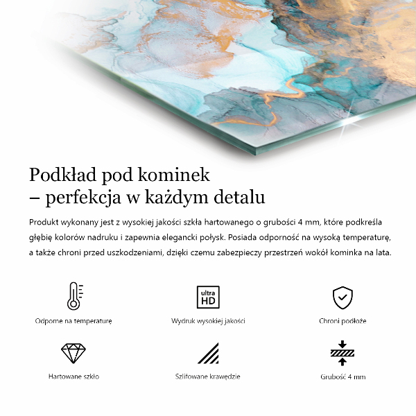 Okrúhla nehorľavá podložka pred krb Vzory keramických dlaždíc