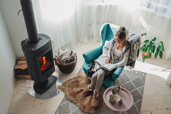 Okrúhla nehorľavá podložka pred krb Vzor s malými tvarmi