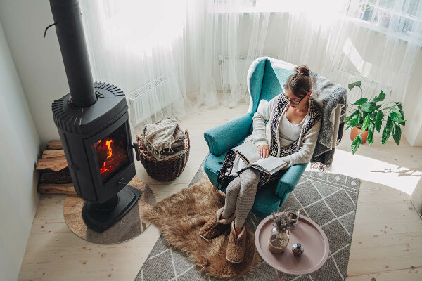 Okrúhla podložka pod krbové kachle Textúra prírodného kameňa