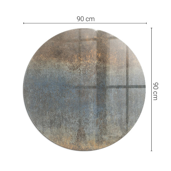 Okrúhle sklo pod krb Abstraktný textúrovaný vzor